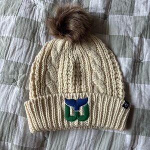 Whalers pom-pom knit beanie
